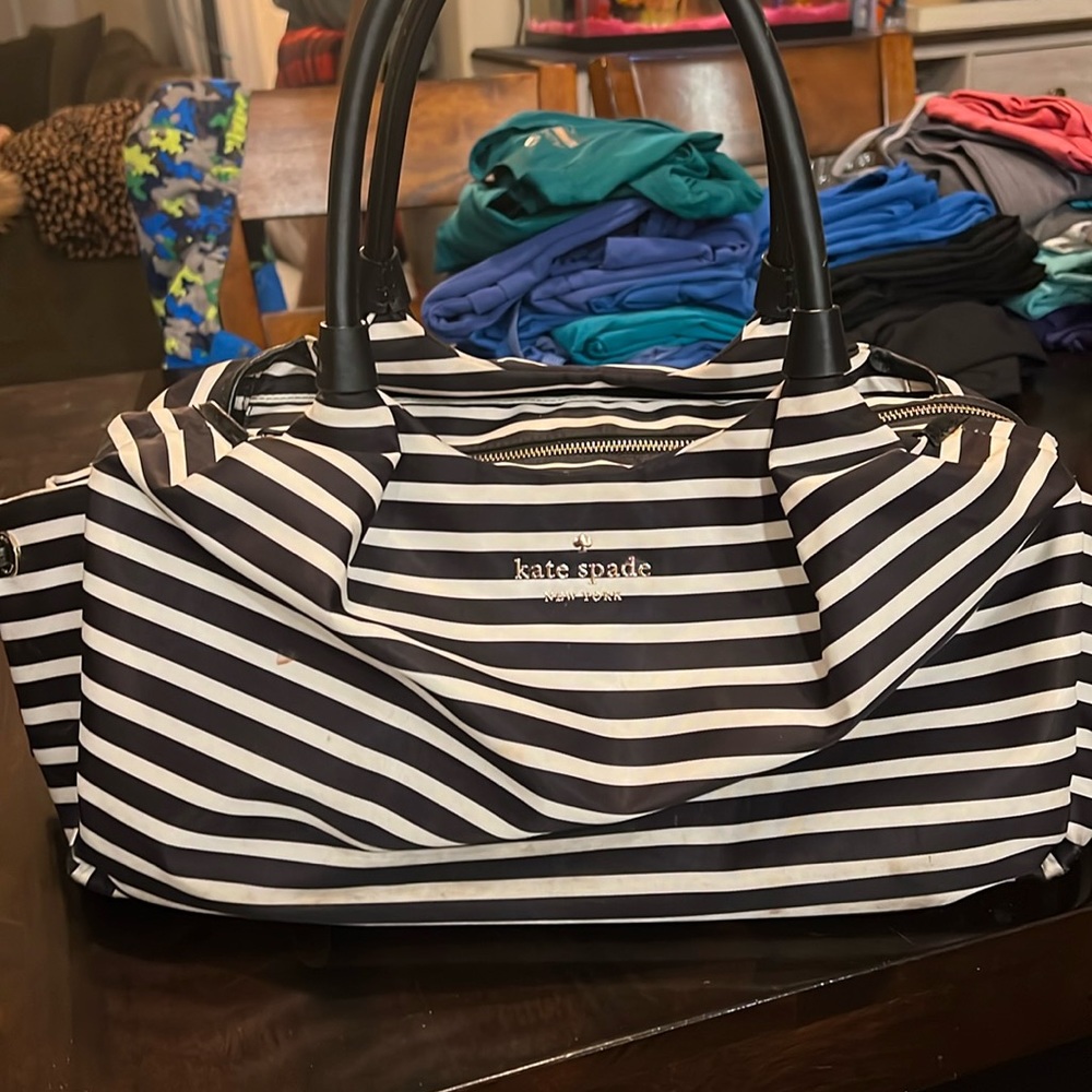 Kate Spade Diaper Bag - Black and White